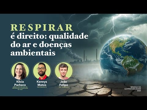 Capa de Live sobre saude climática — Broadcast, lives, e transmissao ao vivo